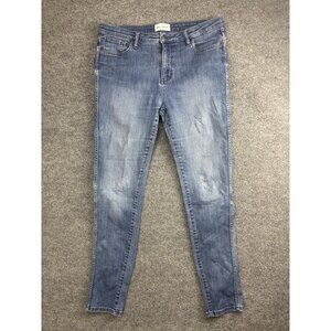 Dish Denim Jeans Womens 32x31 Blue Skinny Stretch Denim Medium Wash Casual Pants